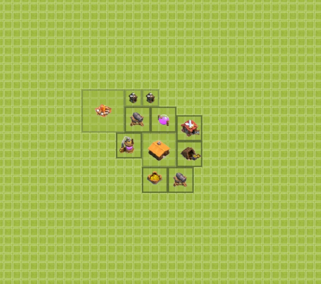 Clash of Clans 1. Seviye Köy Düzeni 2025 Güncel Kopyalama Bağlantılı
