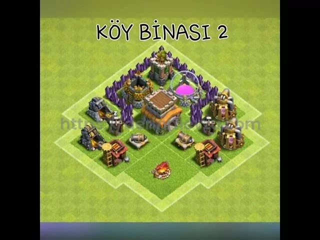 Clash of Clans 2. Seviye Köy Düzeni  2025 Güncel Kopyalama Bağlantılı