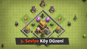 Clash of Clans 3. Seviye Köy Düzeni 2025 Güncel Kopyalama Bağlantılı