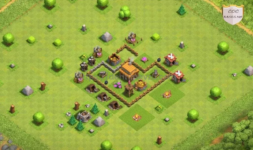 Clash of Clans 3. seviye köy düzeni