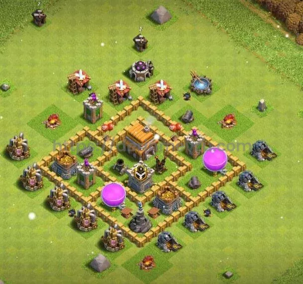 Clash of Clans 5. Seviye Köy Düzeni 2025 İçin En Yeni Stratejiler 37 Clash of Clans 5. seviye En İyi Köy Düzeni-4