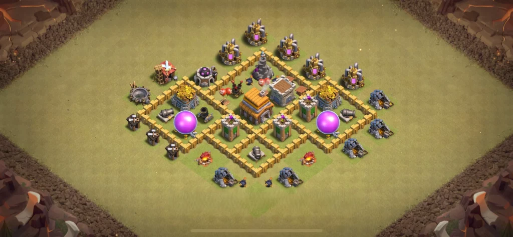 Clash of Clans 5. Seviye Köy Düzeni 2025 İçin En Yeni Stratejiler 32 Clash of Clans 5. seviye Köy Düzeni Büyücü Kulesi