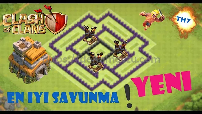 Clash of Clans 7. Seviye Köy Düzeni 2025 Kupa Kasmak İçin Diziliş