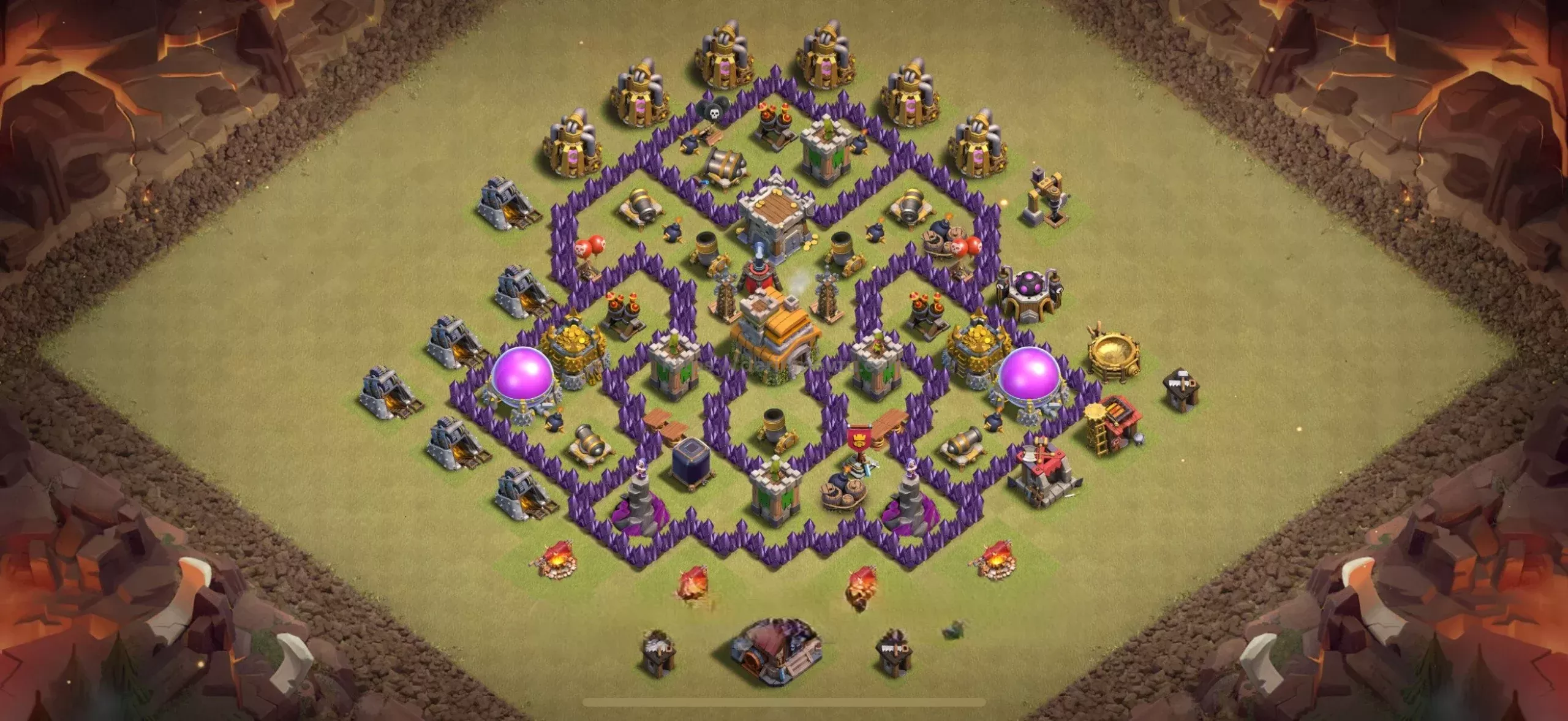 Clash of Clans 7. Seviye Köy Düzeni 2025 Kupa Kasmak İçin Diziliş 15 Clash of Clans 7. seviye belediye savunma düzeni