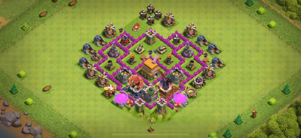 Clash of Clans 6. Seviye Köy Düzeni 2025 En İyi Saldırıya Dayanıklı Düzen 14 clash of clans 6 seviye köy düzeni