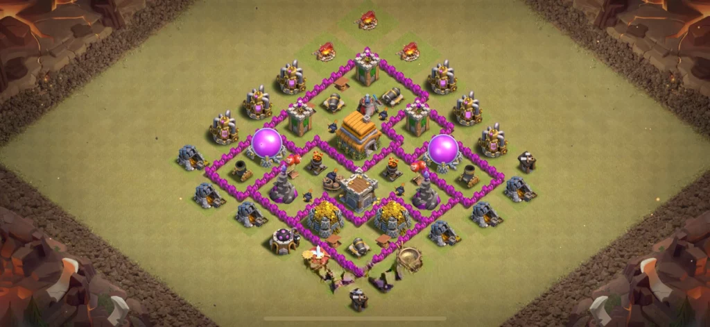 Clash of Clans 6. Seviye Köy Düzeni 2025 En İyi Saldırıya Dayanıklı Düzen 23 clash of clans 6 seviye koy duzeni 2