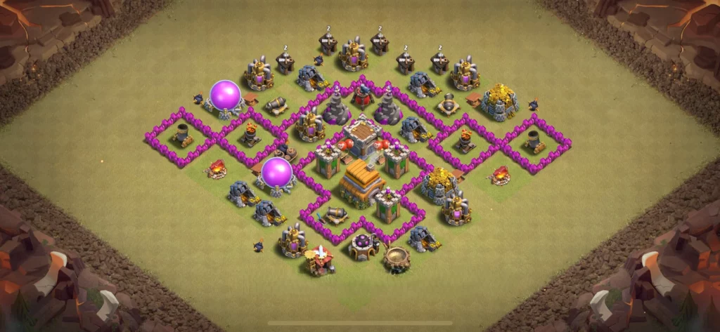 Clash of Clans 6. Seviye Köy Düzeni 2025 En İyi Saldırıya Dayanıklı Düzen 15 clash of clans 6 seviye köy düzeni 2025