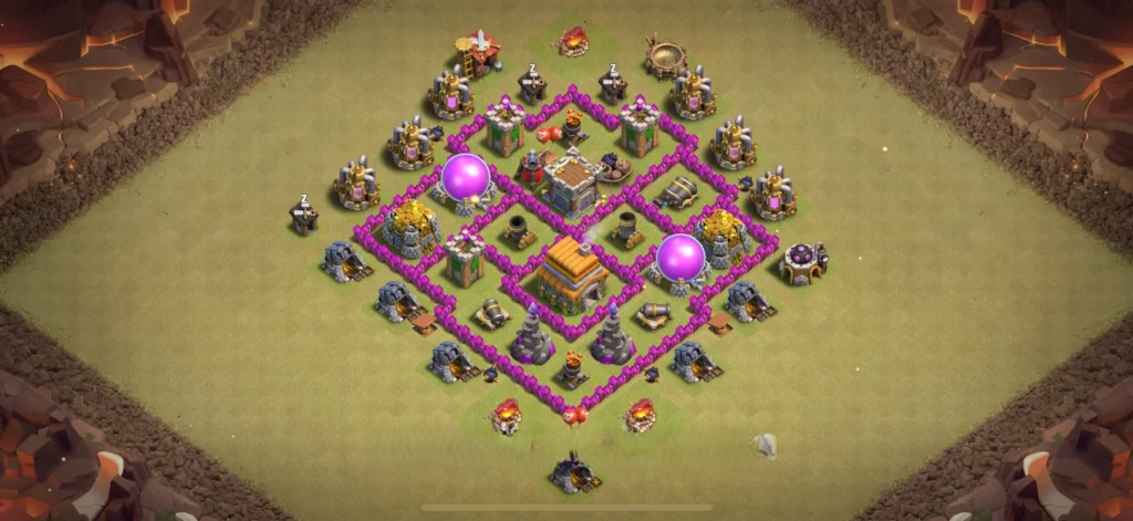 Clash of Clans 6. Seviye Köy Düzeni 2025 En İyi Saldırıya Dayanıklı Düzen 25 clash of clans 6 seviye köy düzeni-4