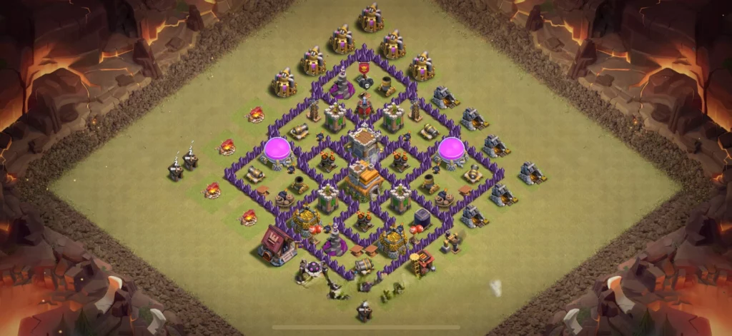 Clash of Clans 7. Seviye Köy Düzeni 2025 Kupa Kasmak İçin Diziliş 20 clash of clans 7. seviye köy savunma düzeni 2025 güncel