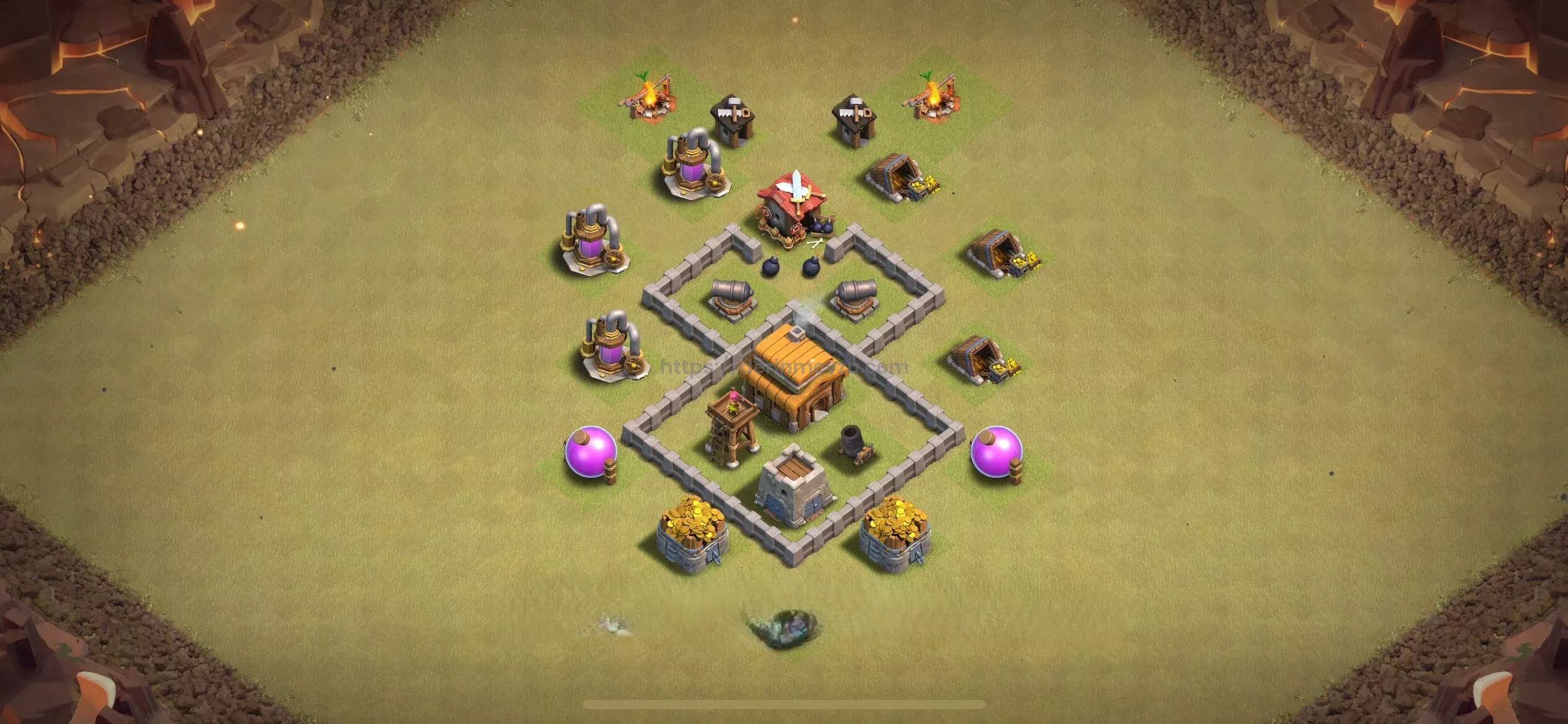 Clash of Clans 3. Seviye Köy Düzeni 2025 Savunma ve Kaynak Koruma 28 clash of clans belediye 3 savunma düzeni 2