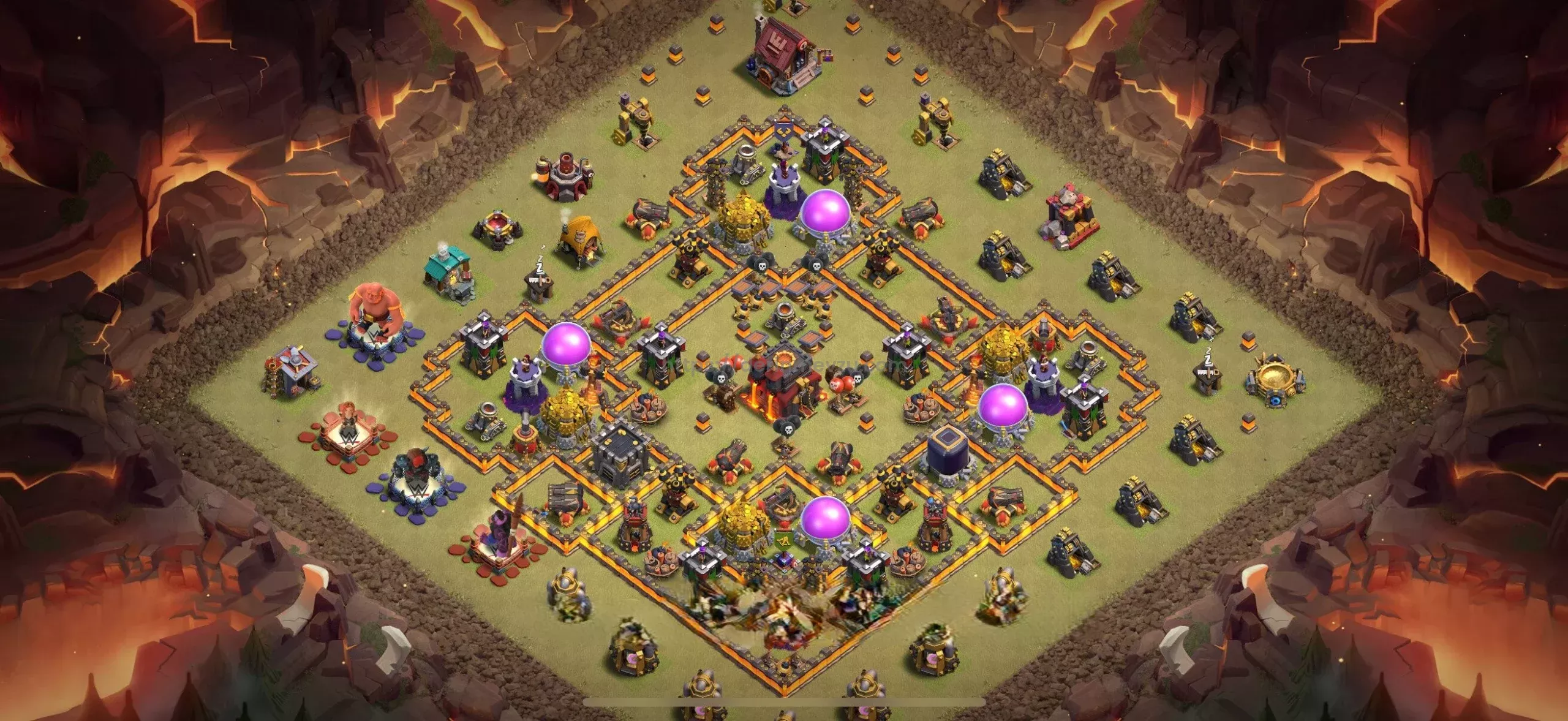 Clash of Clans 10. seviye Köy Düzeni 2025