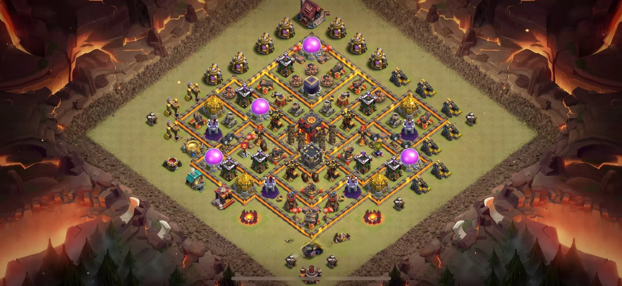 Clash of Clans 10. seviye Köy Düzeni Anti Hava Savunma