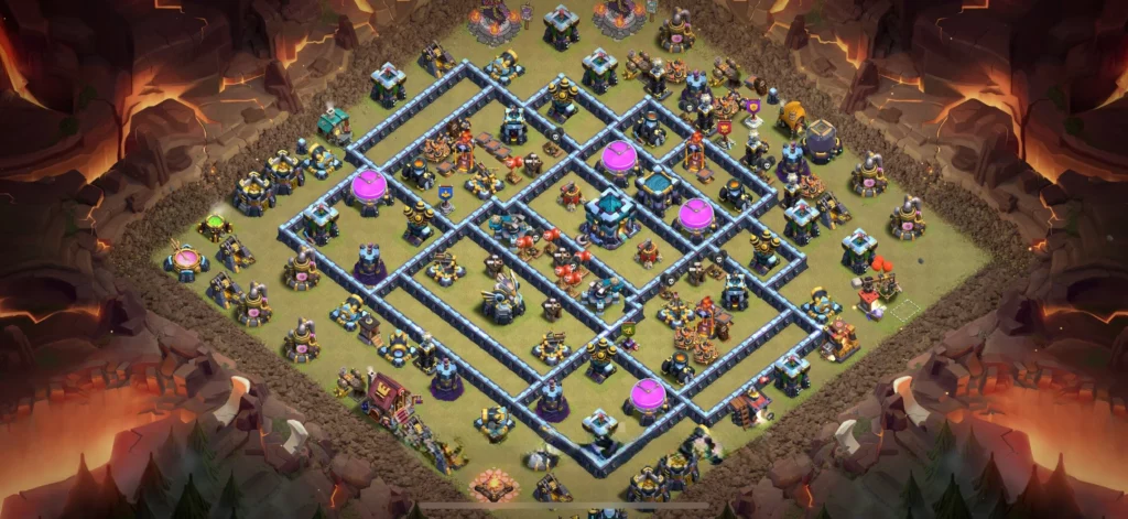 Clash of Clans 13. Seviye Köy Düzeni 2025 Şampiyonlar İçin Köy Tasarımı 22 Clash of Clans 13 Köy Düzeni