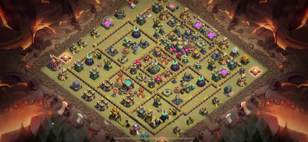 Clash of Clans 14. Seviye Köy Düzeni Anti Her Şey