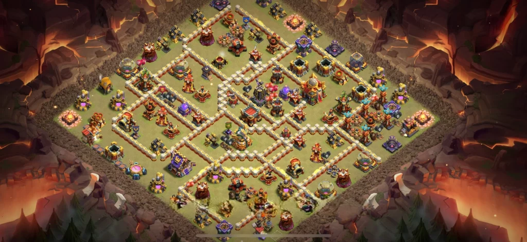 Clash of Clans 16. Seviye Köy Düzeni 2025 En Güçlü Kopyalama Linkli Base 19 Clash of Clans 16. Seviye Koy Duzeni Kahraman Savunmasi