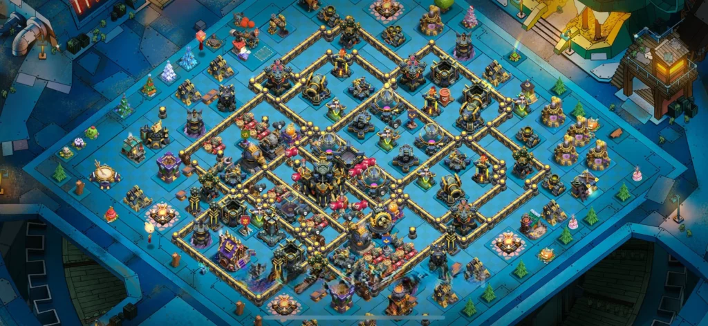 Clash of Clans 17. Seviye Köy Düzeni 2025 Güncel En Yeni Düzenler 21 Clash of Clans 17. Seviye Köy Düzeni Hibrid Düzen