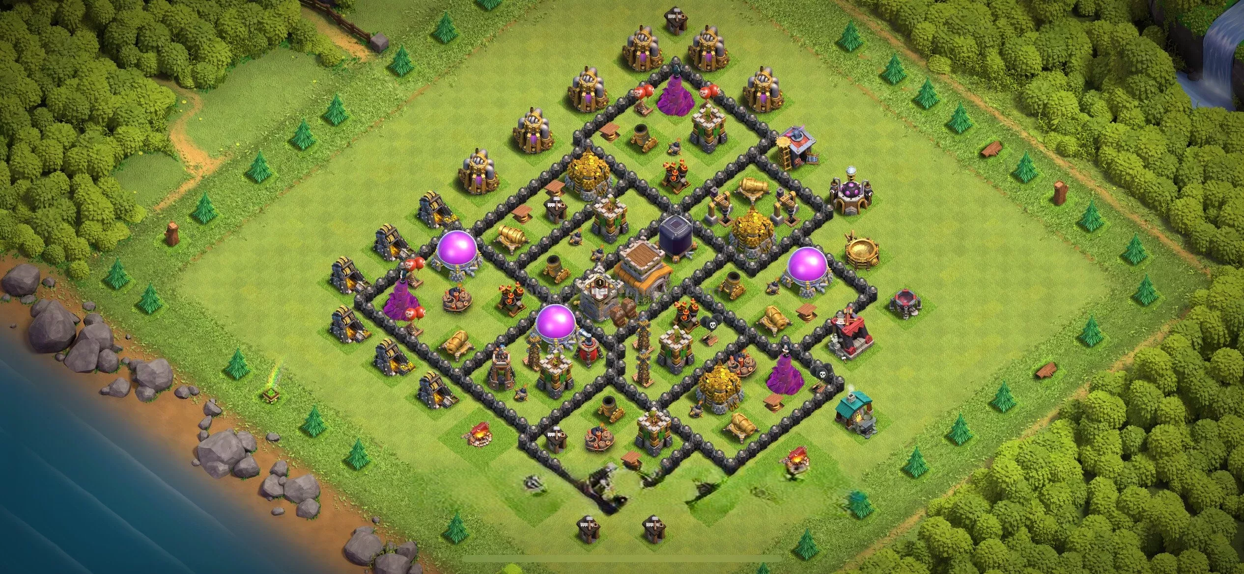 Clash of Clans 8. Seviye İnşaatçı Üssü Köy Düzeni 2025