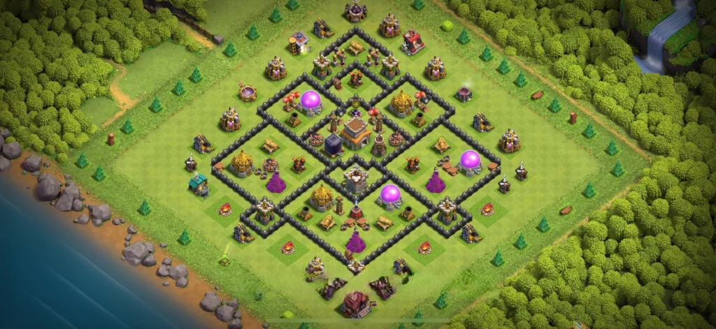 Clash of Clans 8. Seviye Köy Düzeni 4