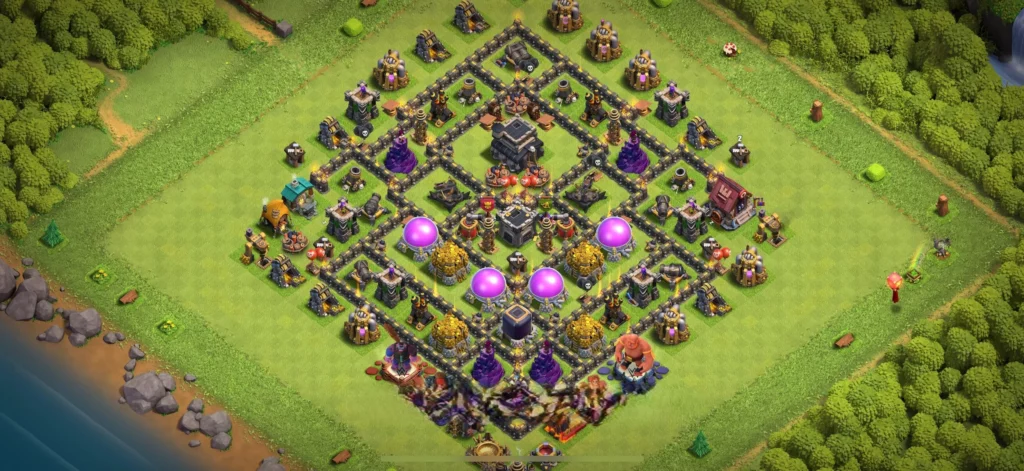 Clash of Clans 9. Seviye Köy Düzeni 1