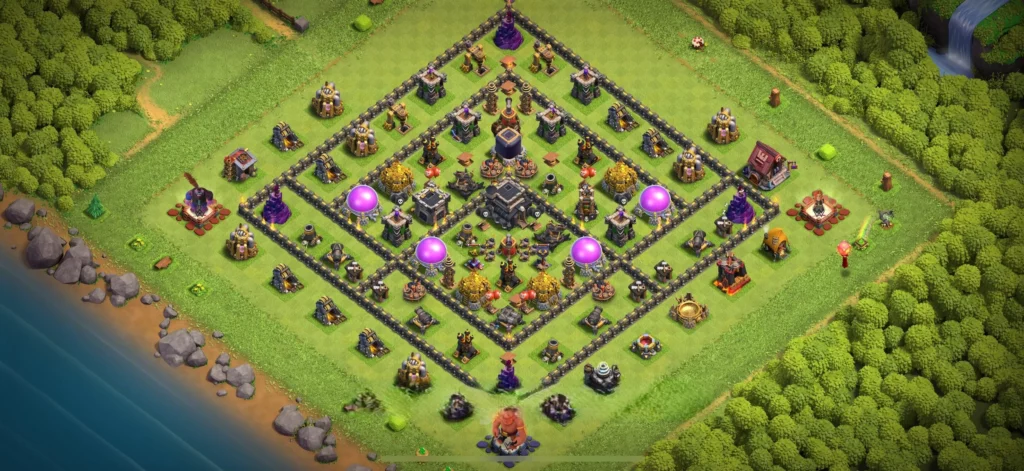 Clash of Clans 9. Seviye Köy Düzeni 2