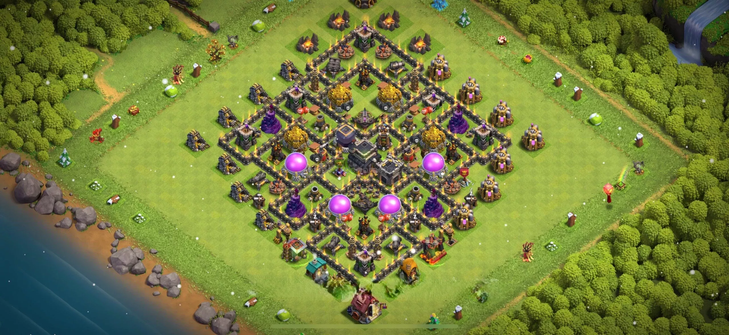 Clash of Clans 9. Seviye Köy Düzeni 2025