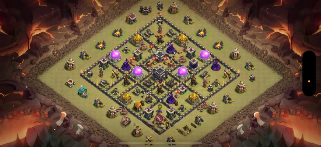 Clash of Clans 9. Seviye Köy Düzeni 3