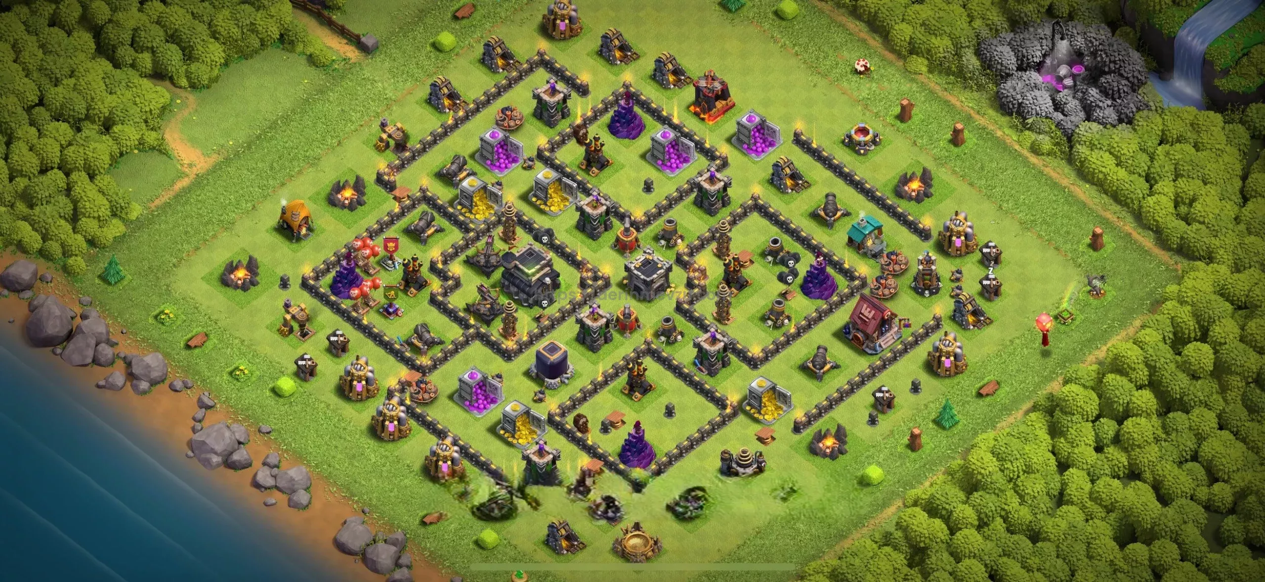 Clash of Clans 9. Seviye Köy Düzeni