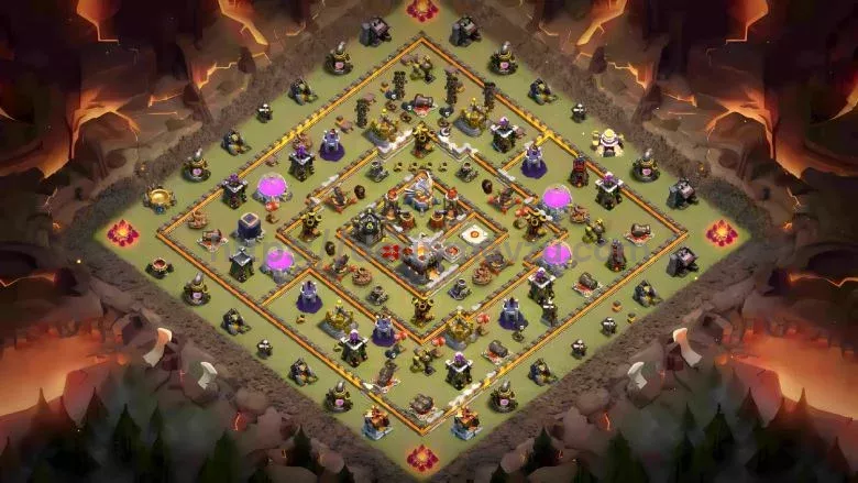 Clash of Clans Belediye 11 Savaş Köy Düzeni