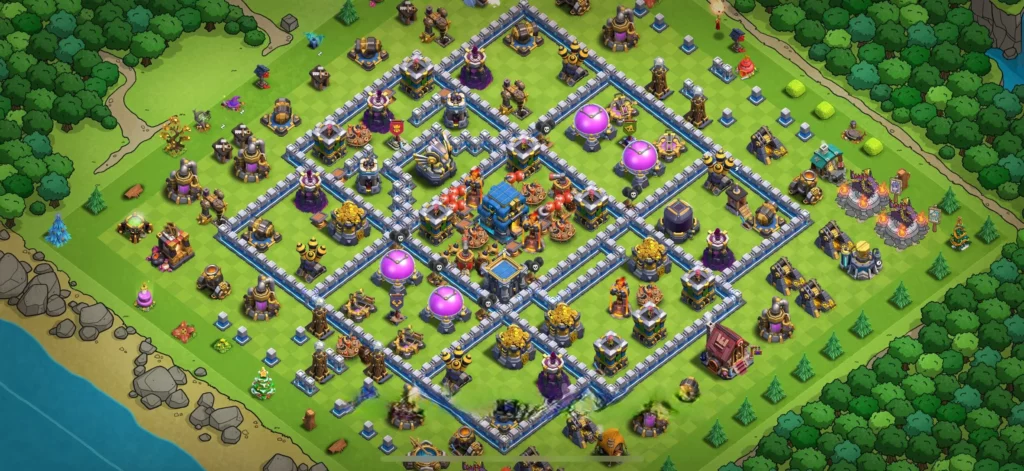 Clash of Clans 12. Seviye Köy Düzeni 2025 Savunma ve Kupa İçin Base 17 Clash of Clans Belediye 12 2025 Güncel Köy Düzeni