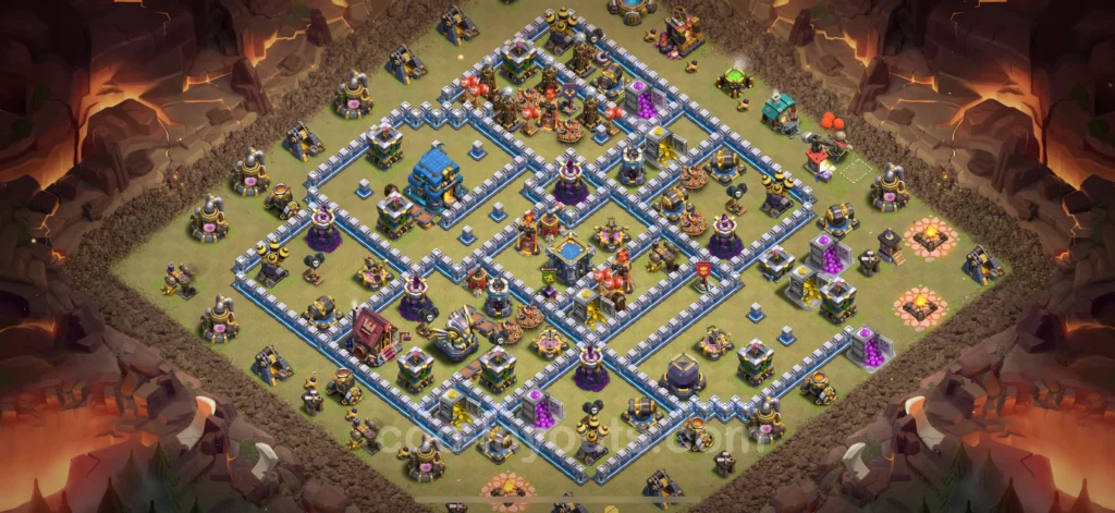 Clash of Clans 12. Seviye Köy Düzeni 2025 Savunma ve Kupa İçin Base 21 Clash of Clans Belediye 12 En İyi Köy Düzeni