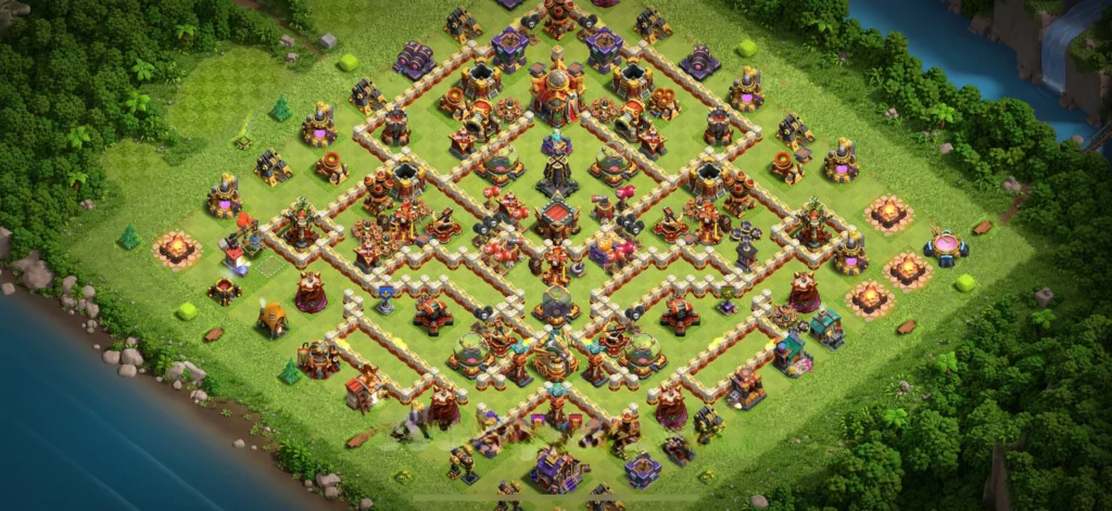 Clash of Clans 16. Seviye Köy Düzeni 2025 En Güçlü Kopyalama Linkli Base 20 Clash of Clans Belediye 16 Koy Duzeni Kaynak Koruma