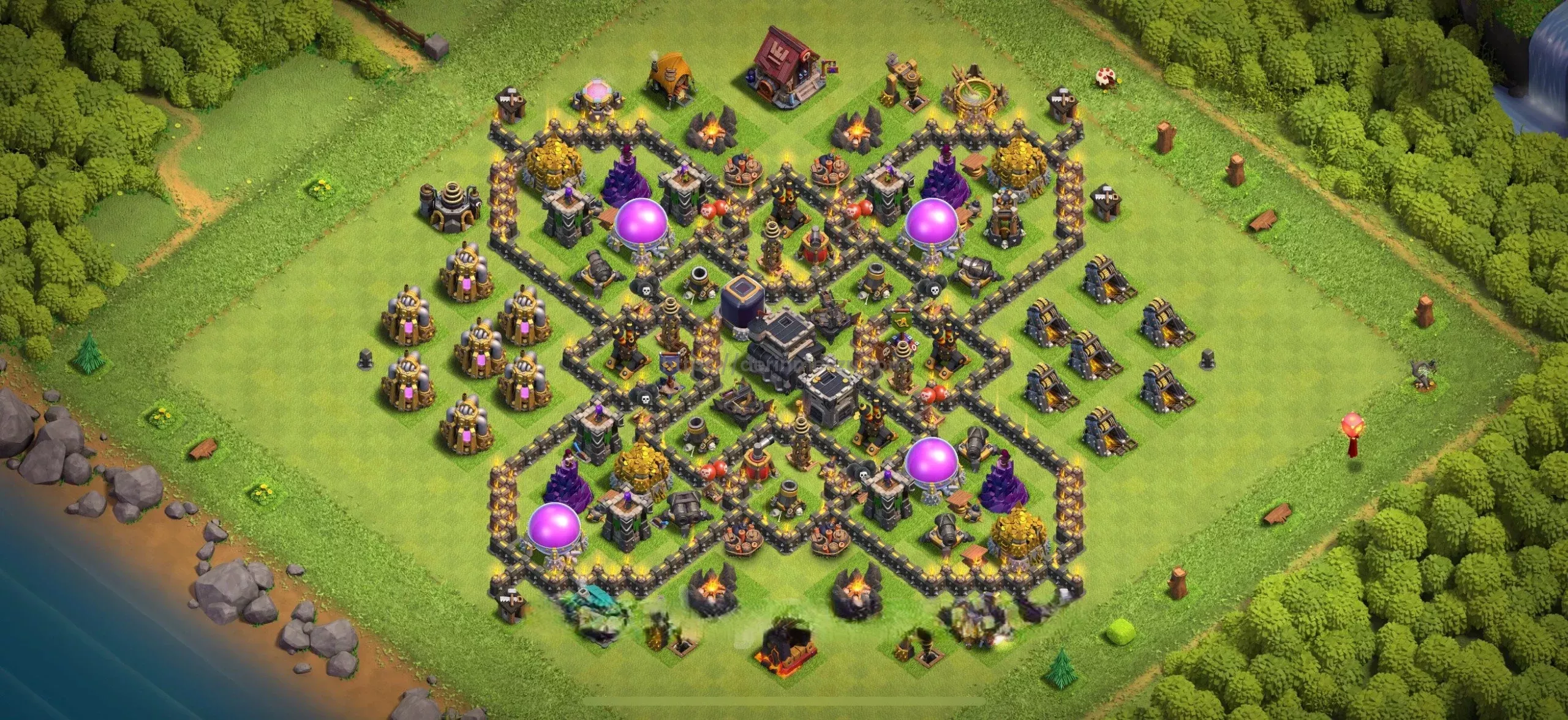 Clash of Clans Belediye 9 Köy Düzeni