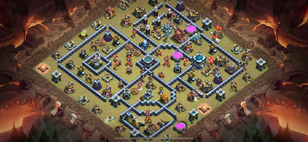 Clash of Clans 13. Seviye Köy Düzeni 2025 Şampiyonlar İçin Köy Tasarımı 16 Clash of Clans 13. Seviye Köy Düzeni 2025