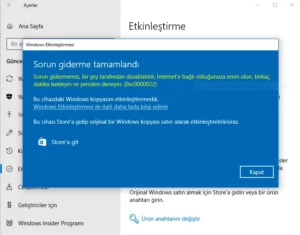 Windows İşletim Sistemi Etkinleştirildi Mi Öğrenme