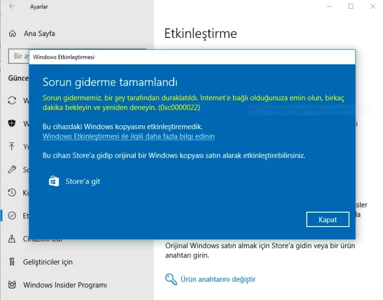 Windows İşletim Sistemi Etkinleştirildi Mi Öğrenme