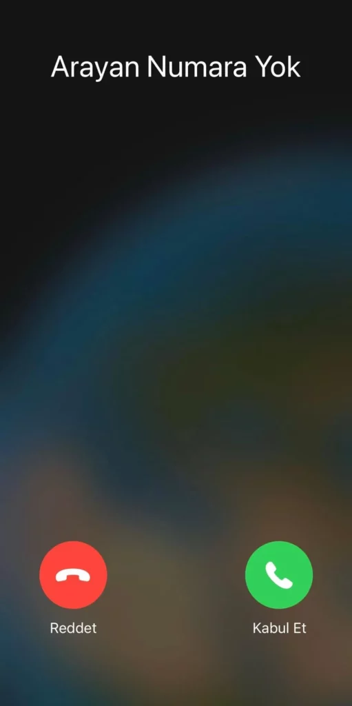 İphone Arayan Numara Yok Engelleme