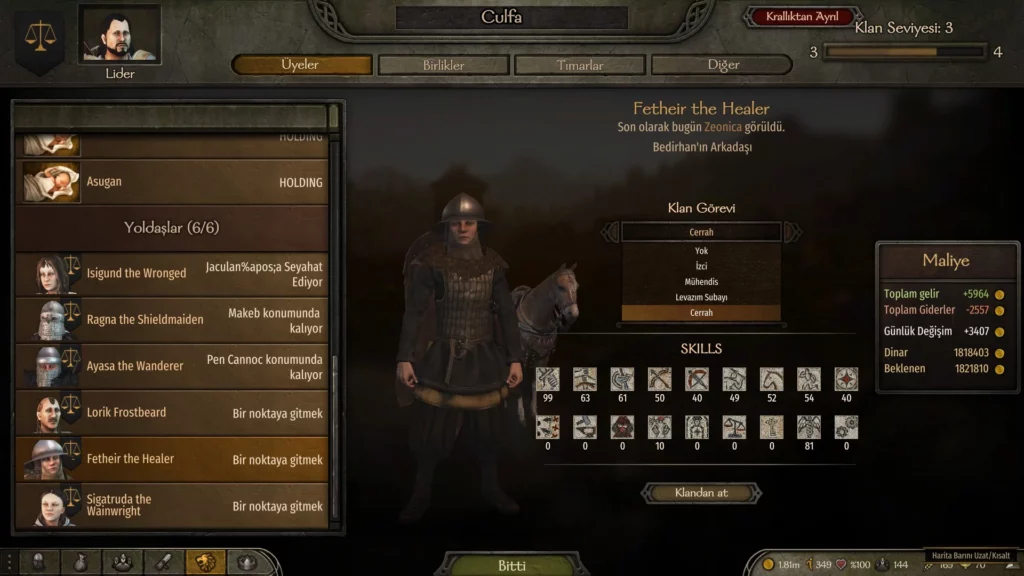 Mount & Blade 2 Bannerlord En İyi Yoldaşlar Rehberi 2025 3 Mount & Blade II Bannerlord Yoldaşlar